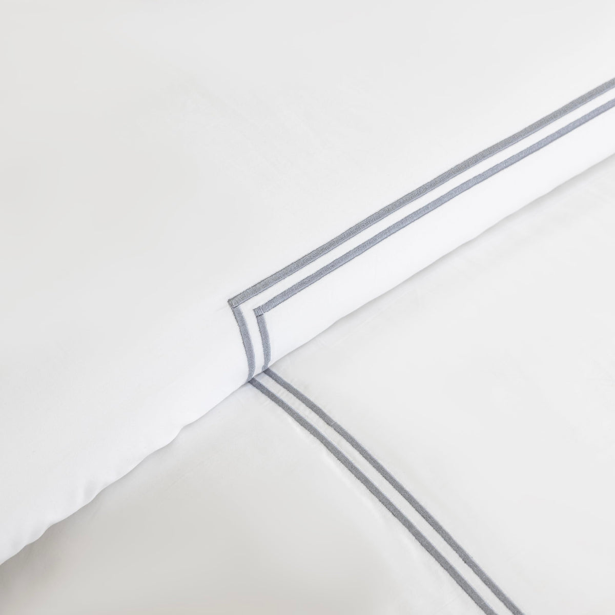 White Duvet Cover 100% Cotton Embroidered 3 Pieces Set