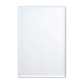 Frameless Rectangle Mirror, 20" x 30" Bathroom Wall Mirror w/Beveled Edge