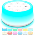 White Noise Machine with 30 Sounds Sleep Music 5 Timers 12 Colors Baby Night Light with Memory Function Sound Machine for