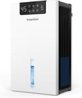 Dehumidifier, 98OZ Dehumidifiers for Home(1000sq.ft), Humidity Display Dehumidifier for Basement Bathroom Bedroom