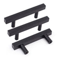 5 Pack 2-1/2 Inch Black Cabinet Handles Kitchen Drawer Pulls