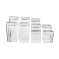 Airtight Food Storage Containers, BPA Free, Dishwasher Safe, with Twist/Turn Lids, Pantry Organization, 10-Piece