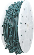 1,000 Feet C9 E17 Socketed Light Spool, Green Wire Reel