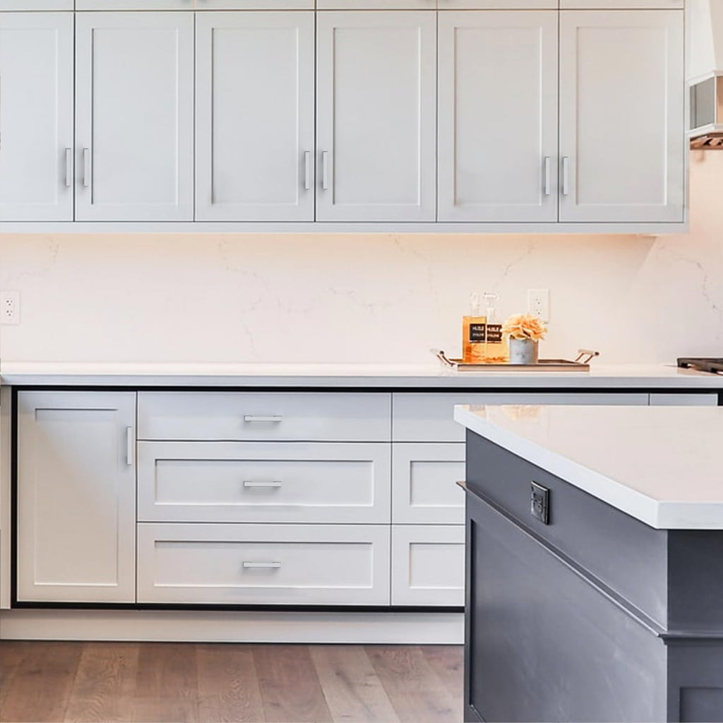 10 Pack Polished Nickel Cabinet Pulls 3.75"