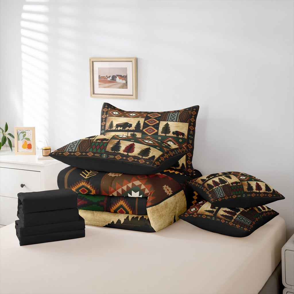 Water Buffalo Comforter Set Soft Lightweight 7 Piece