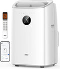 Portable Air Conditioner 318S, 8000 BTU ASHRAE (5000 BTU DOE) Smart AC Unit for Bedroom with Drainage-free Cooling