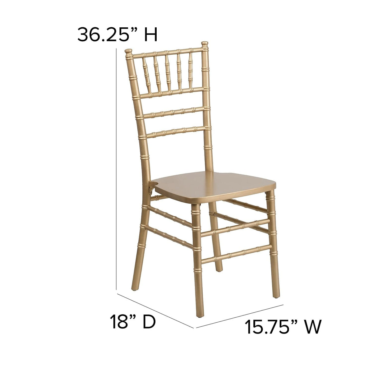 Hercules Series Chiavari Chairs for Formal Events and Banquets, Commercial/Residential All-Occasion Event Chairs, Set