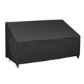 Patio Furniture Sofa Covers 60W x 42D x 30H 2-Seater inch Outdoor Waterproof Couch Loveseat Bench Cover, Black