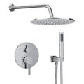 Shower System, 10" Wall Mounted Shower Faucet Set, Chrome