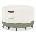 Round Outdoor Table Cover Waterproof, 62" Dia x 28" H