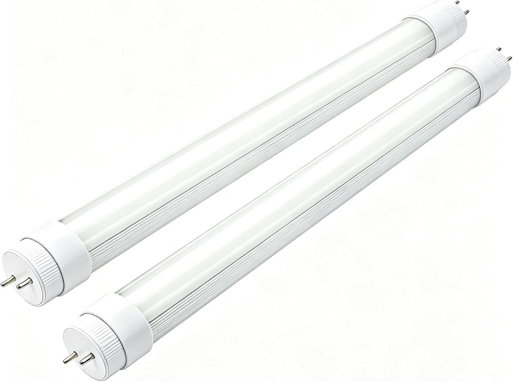 2Pack F15T8 LED Tube Light,120V,7W,18" Length,5000K Daylight White