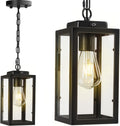 Outdoor Pendant Light Dusk to Dawn, 11'' Porch lights Outdoor Chandelier Hanging Ceiling Lights