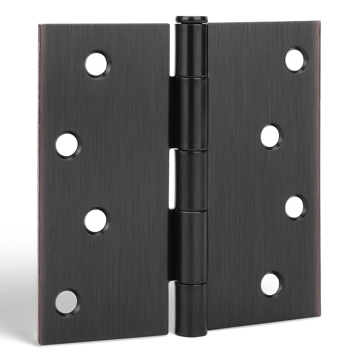 12 Pack Interior and Exterior Door Hinges, Oil Rubbed Bronze Door Hinges 4 inch x 4 inch with Square Corners