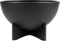 36" Massive Outdoor Solerno Garden Planter, Made from 100% Recycled Material, Weather-Resistant, Black - Durable