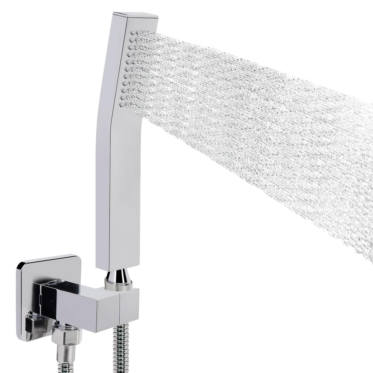 Hand Held Shower Head, Luxury High Pressure Shower Kit with Wall Connector and Hose Set, Showering System