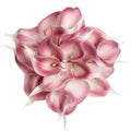 Pink Fake Calla Lily Flowers 24PCS Real Touch Pink Calla Lily Faux Flowers Arrangement Party Wedding Bouquet