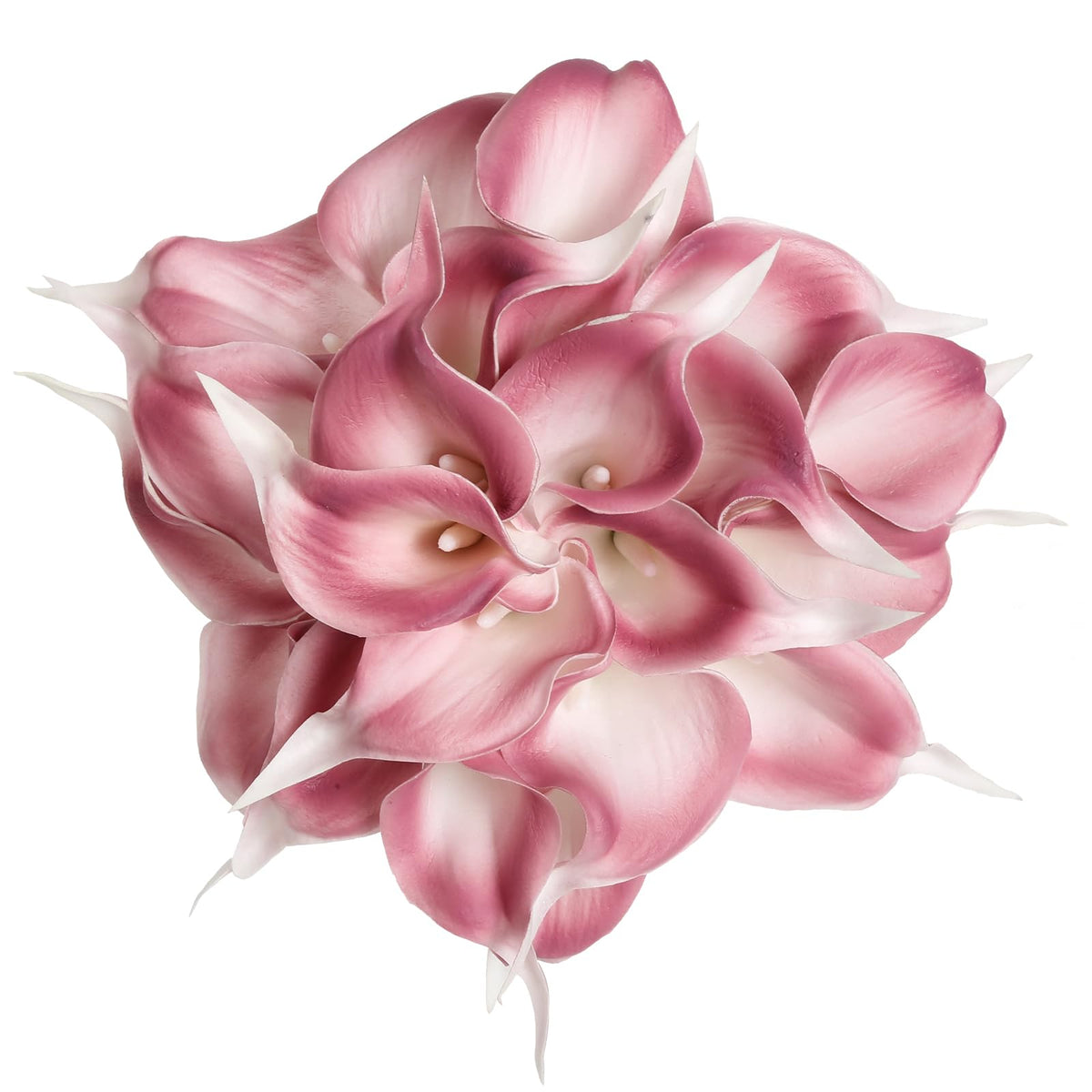 Pink Fake Calla Lily Flowers 24PCS Real Touch Pink Calla Lily Faux Flowers Arrangement Party Wedding Bouquet