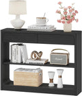 31.5-Inch Entryway Console Table with Shelves in Rustic Brown