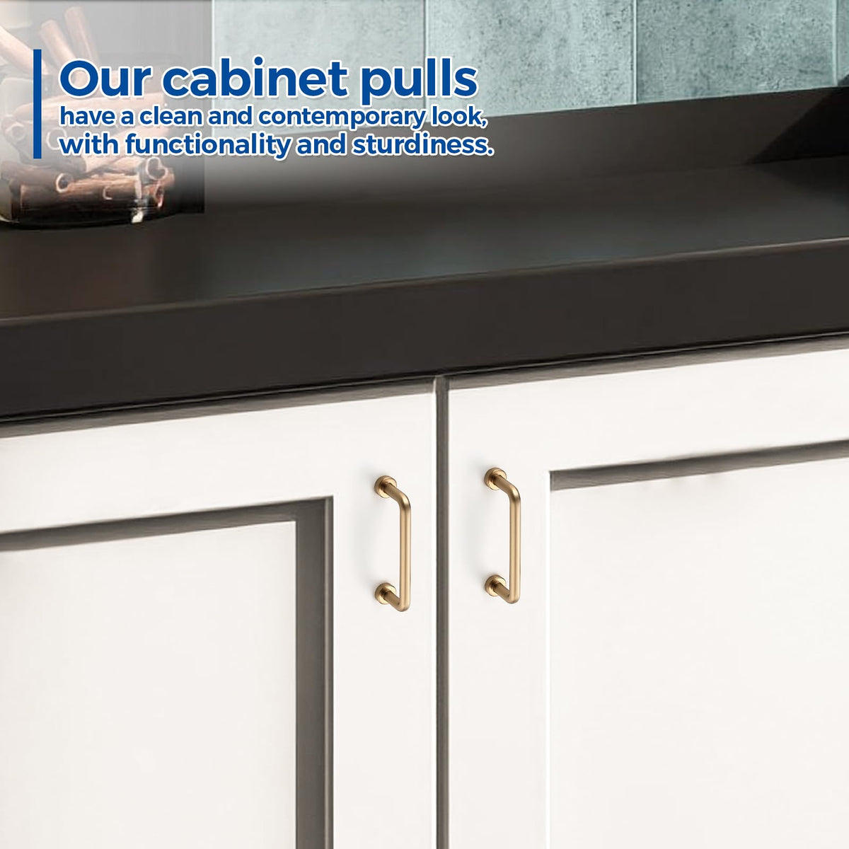 Champagne Bronze Cabinet Pulls Cabinet Handles, 3 Inch, 2 Pack
