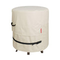 Round Cooler Bar Table Cover 19.5"D x 21"H, Light Tan