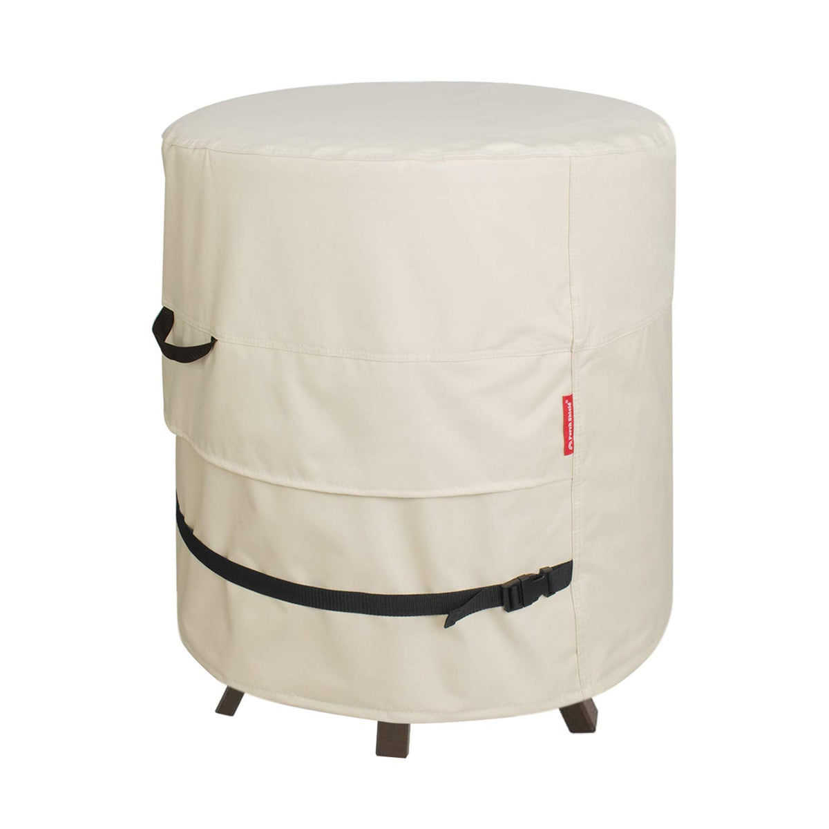Round Cooler Bar Table Cover 19.5"D x 21"H, Light Tan