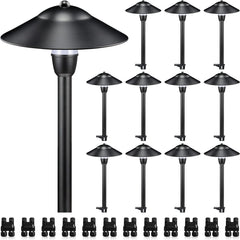 Low Voltage Pathway Lights, 3W 3000K 150lm Classic Aluminum
