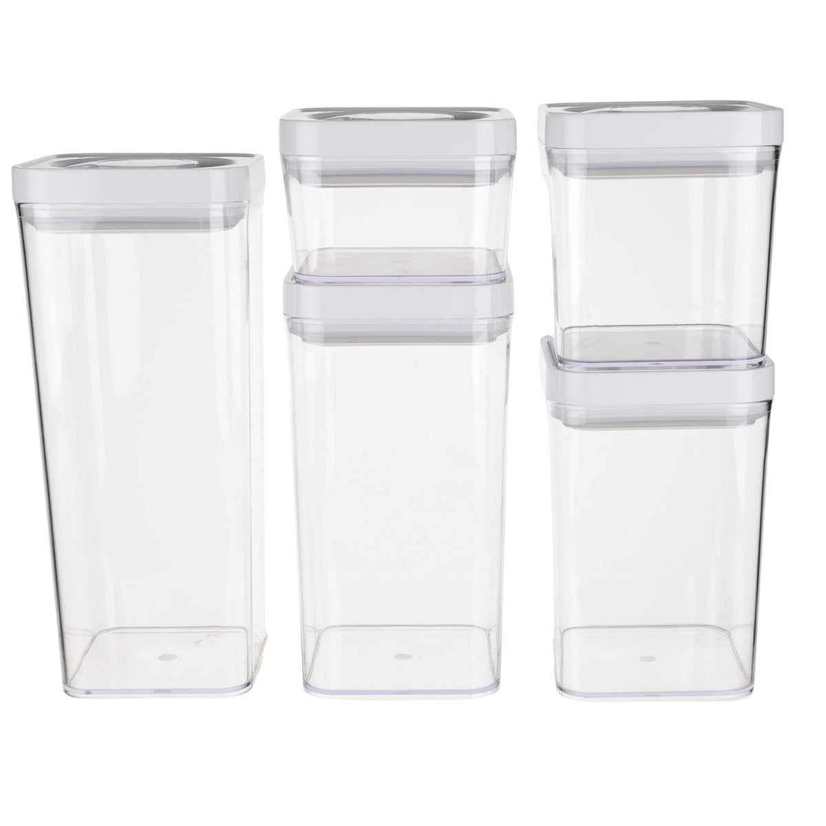 Airtight Food Storage Containers, BPA Free, Dishwasher Safe, with Twist/Turn Lids, Pantry Organization, 10-Piece