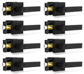 Privacy Door Levers, 8 Pack Matte Black Door Handles Heavy Duty Bed and Bath Door Locks Interior Keyless Locksets