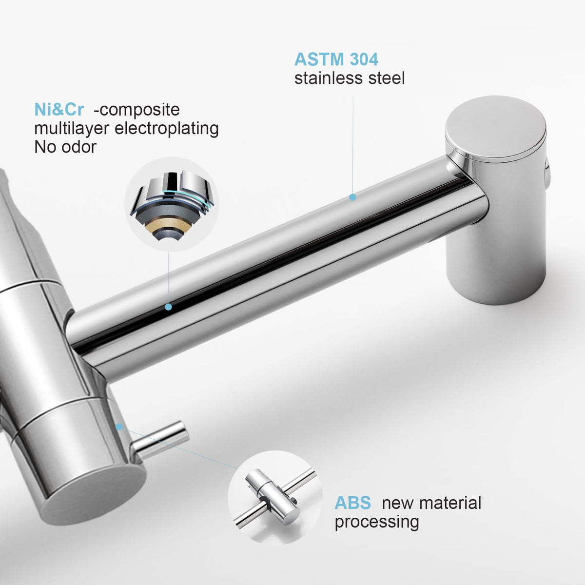 Shower Slide Bar Combo, 33 in Segmental Slide Bar with 6-Mode High Pressure Handheld Shower Head and 60 in Stainless