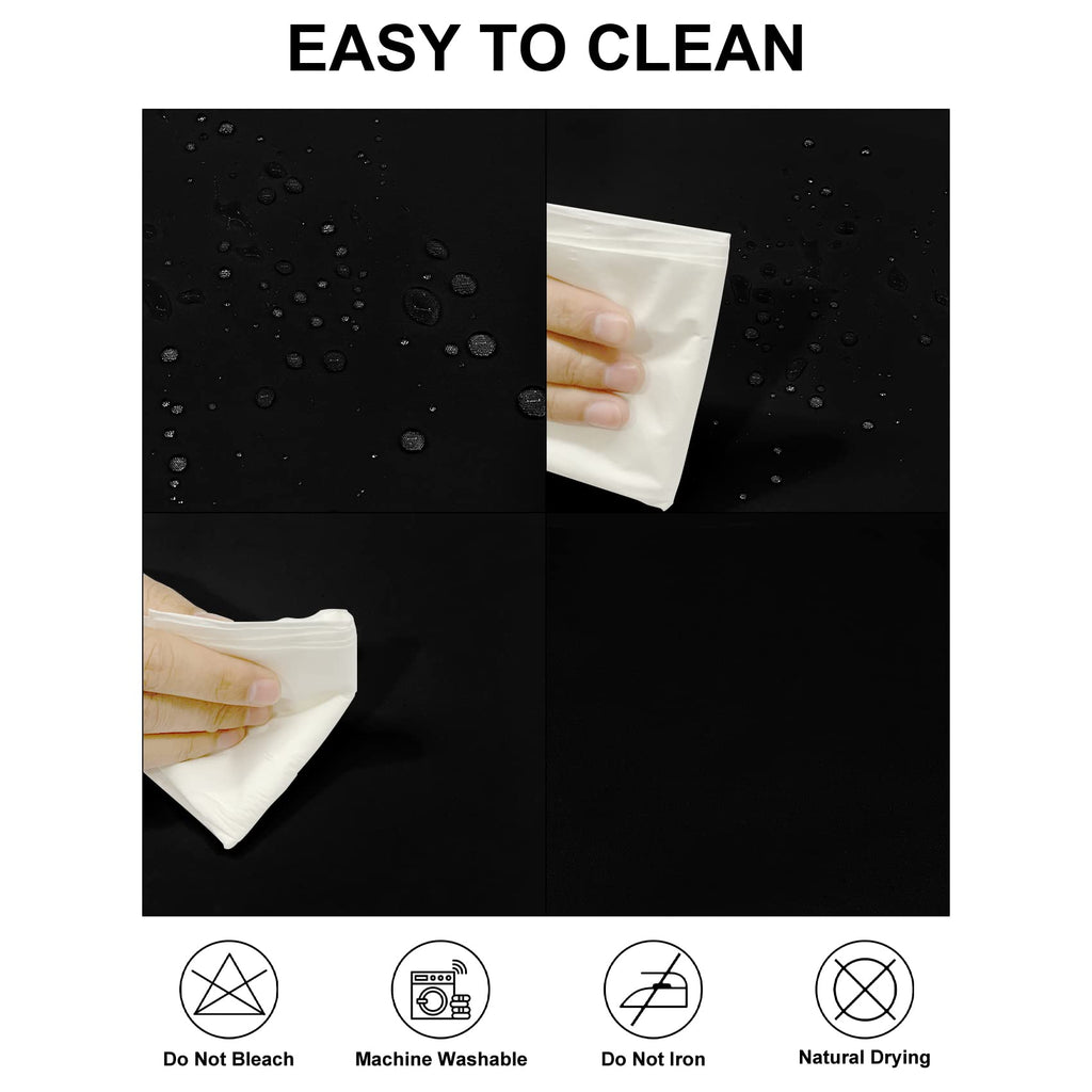 2 Pack Waterproof Rectangle Tablecloth, 90x156 Inch, Stain Resistant and Wrinkle Polyester Table Cloth, Fabric Table