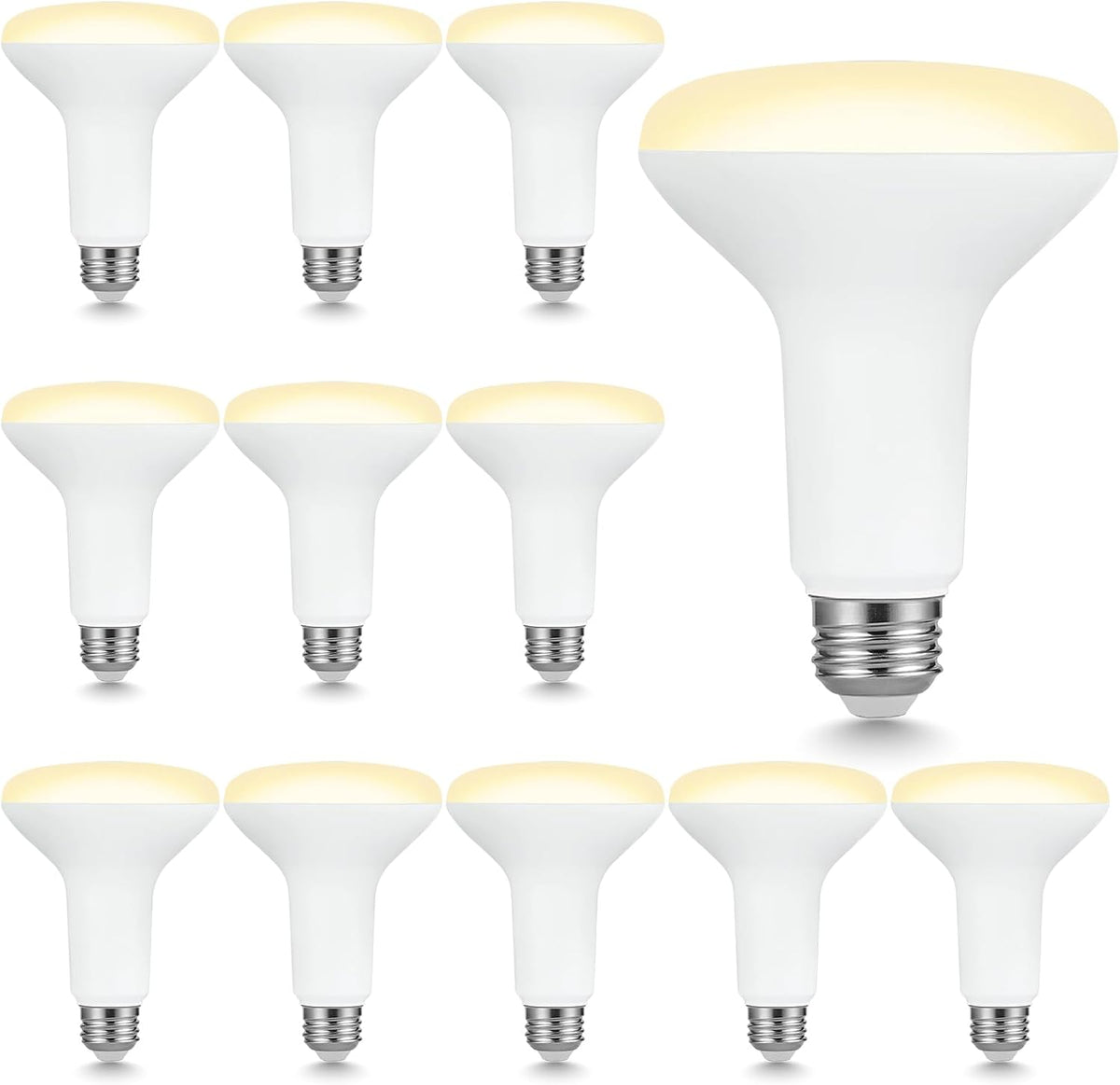 BR30 Indoor LED Flood Bulbs for Recessed Cans, 7.5W (65W Replacement), 650LM, Soft White 2700K, Smooth Dimming, CRI