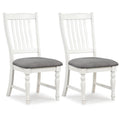 Wood Dining Chairs Set of 2, Farmhouse Kitchen Chairs with Solid Wood Frame, Max Load 355 Lbs, Armless Upholstered