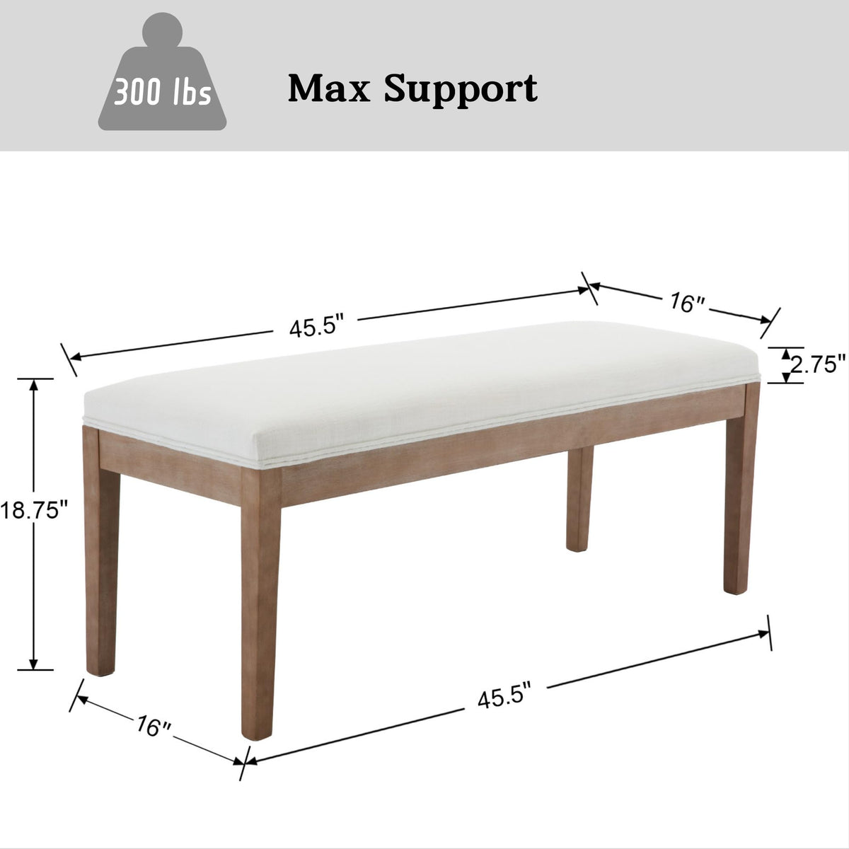 Linen Entryway Bench Farmhouse Dining Benches Upholstered Bedroom Bench Shoe Bench Seat Living Room Bedroom End of
