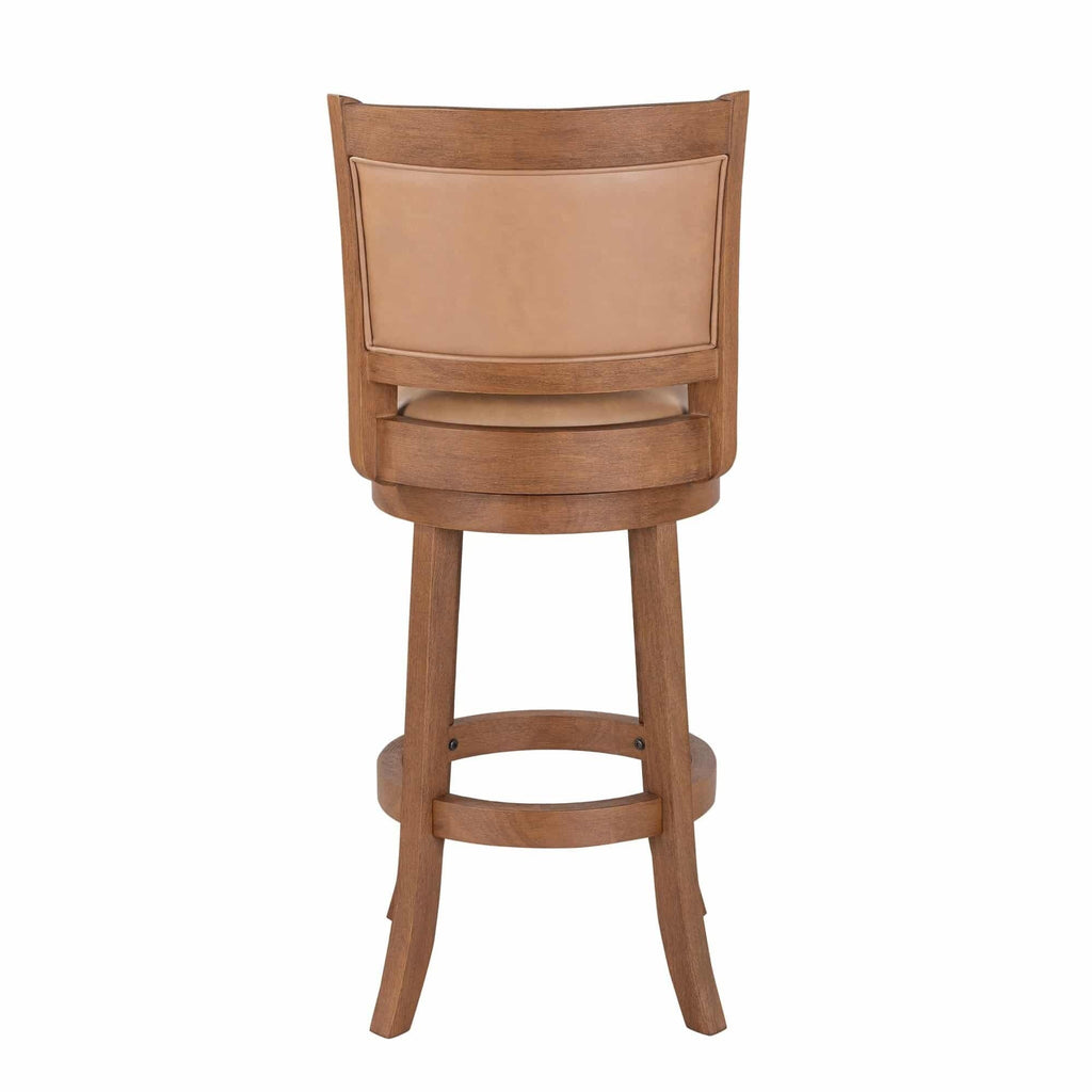 Inspired Bertoia Style Augusta Swivel - Chestnut Wire-Brush