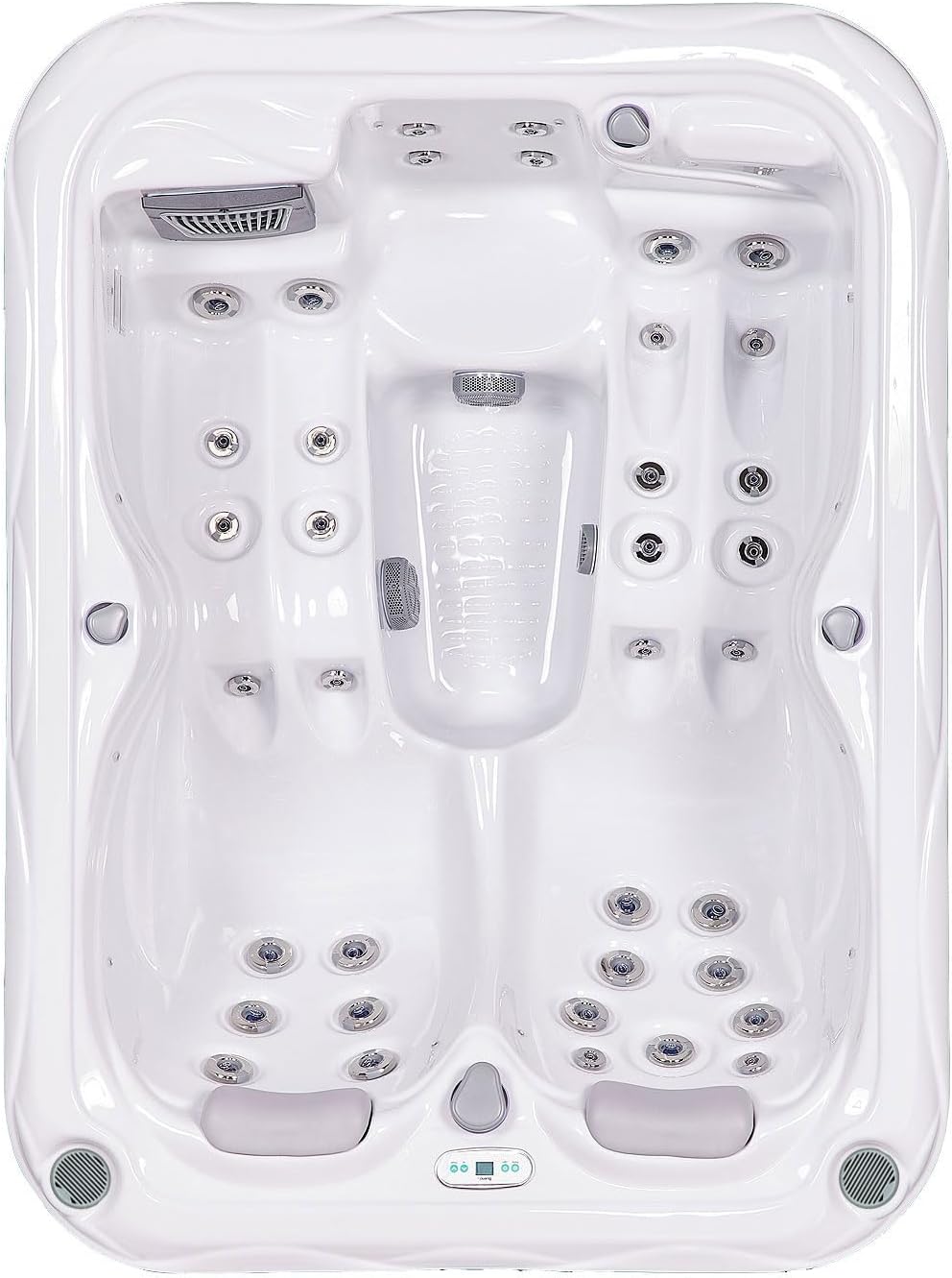 Atlanta 3 - Person 37- Jet Acrylic Hot Tub in Ice White with New Arctic Max Insulation, Built-in Stereo System, and