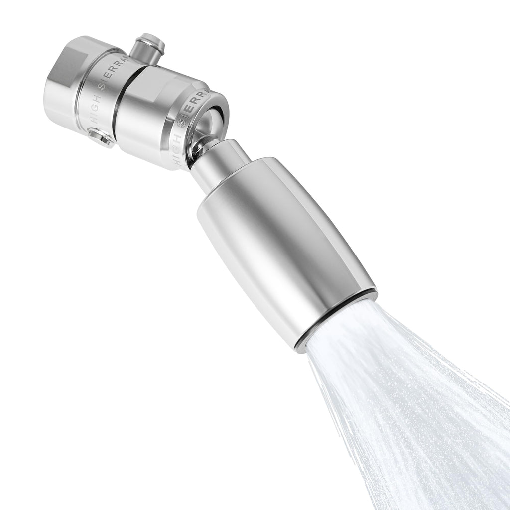 Sierra - CLASSICTM Solid Lead-Free Metal 1.5 GPM Award Winning. Ultra Low Flow Shower Head with Trickle Valve.