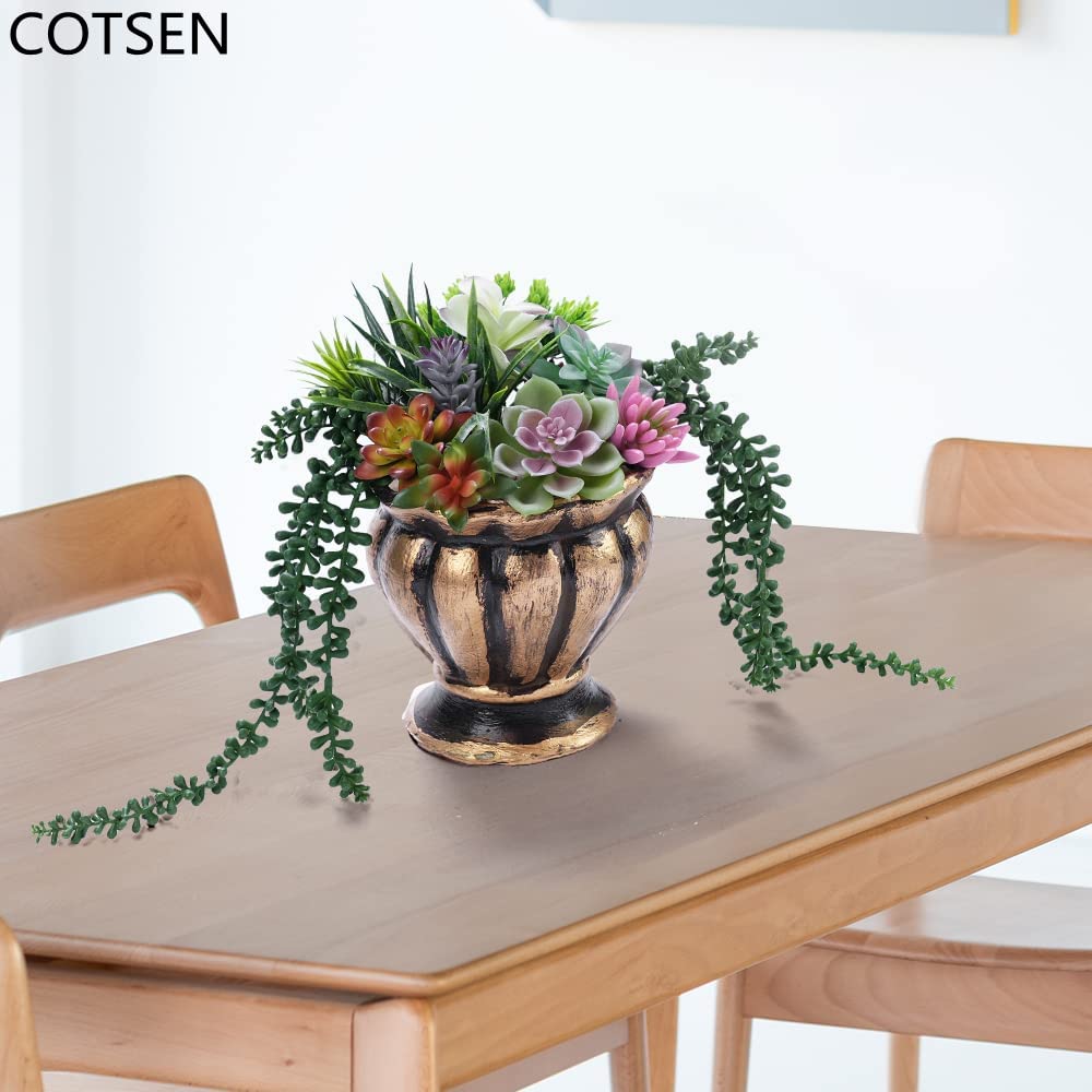 24 Pack Artificial Succulents Unpotted Succulents Plants Artificial Fake Succulents Hanging String of Pearls Small