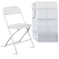 10pcs Folding Chair, Plastic Chairs with 330-Pound Capacity, Easy to Fold and Store Suitable for Indoor & Outdoor