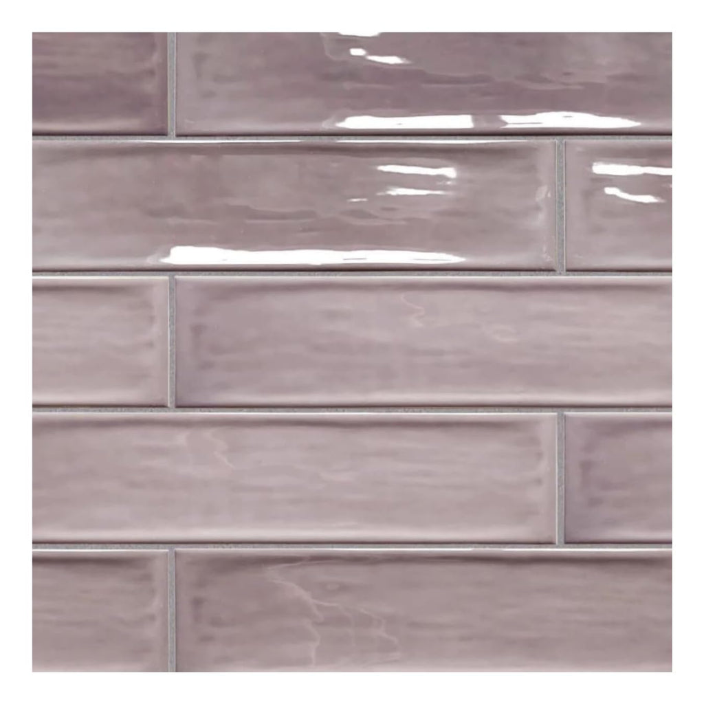 Larissa 3x12 Thistle Lavender Glossy Ceramic Subway Tile-12.6 Sqft