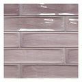 Larissa 3x12 Thistle Lavender Glossy Ceramic Subway Tile-12.6 Sqft