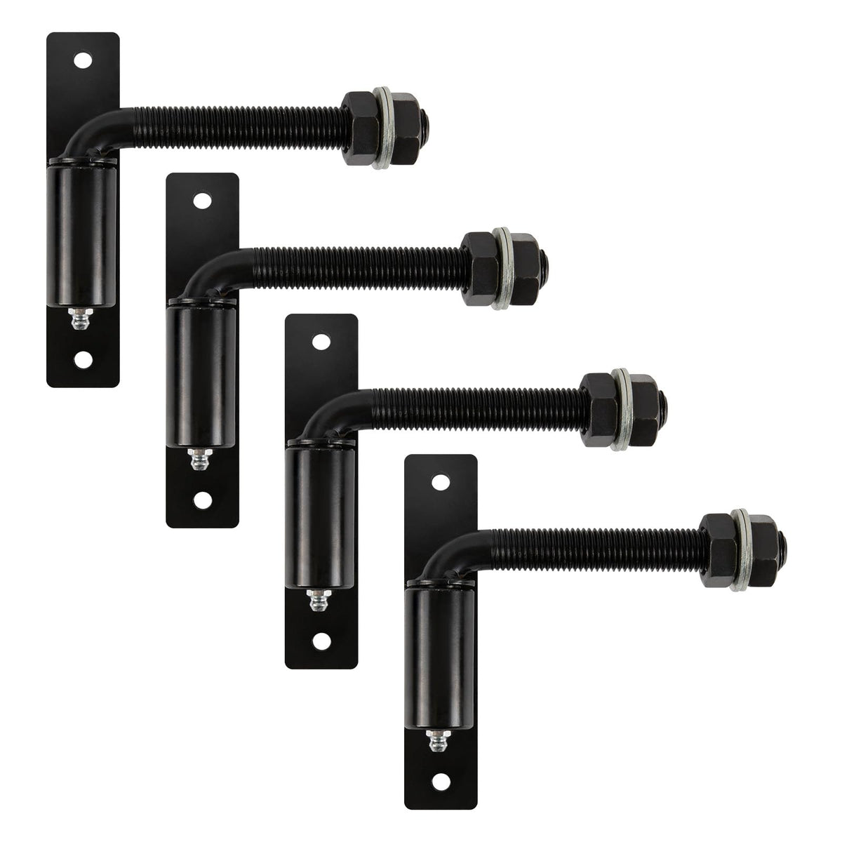 2 Packs Heavy Duty Bolt-on 5/8" J Bolt Gate Hinge, 5-inch Industrial Hinges for Large Heavy Driveway Gates Up to 600