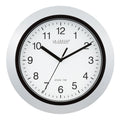 Inspired Nelson Style Atomic Analog Wall Clock, 10", Silver