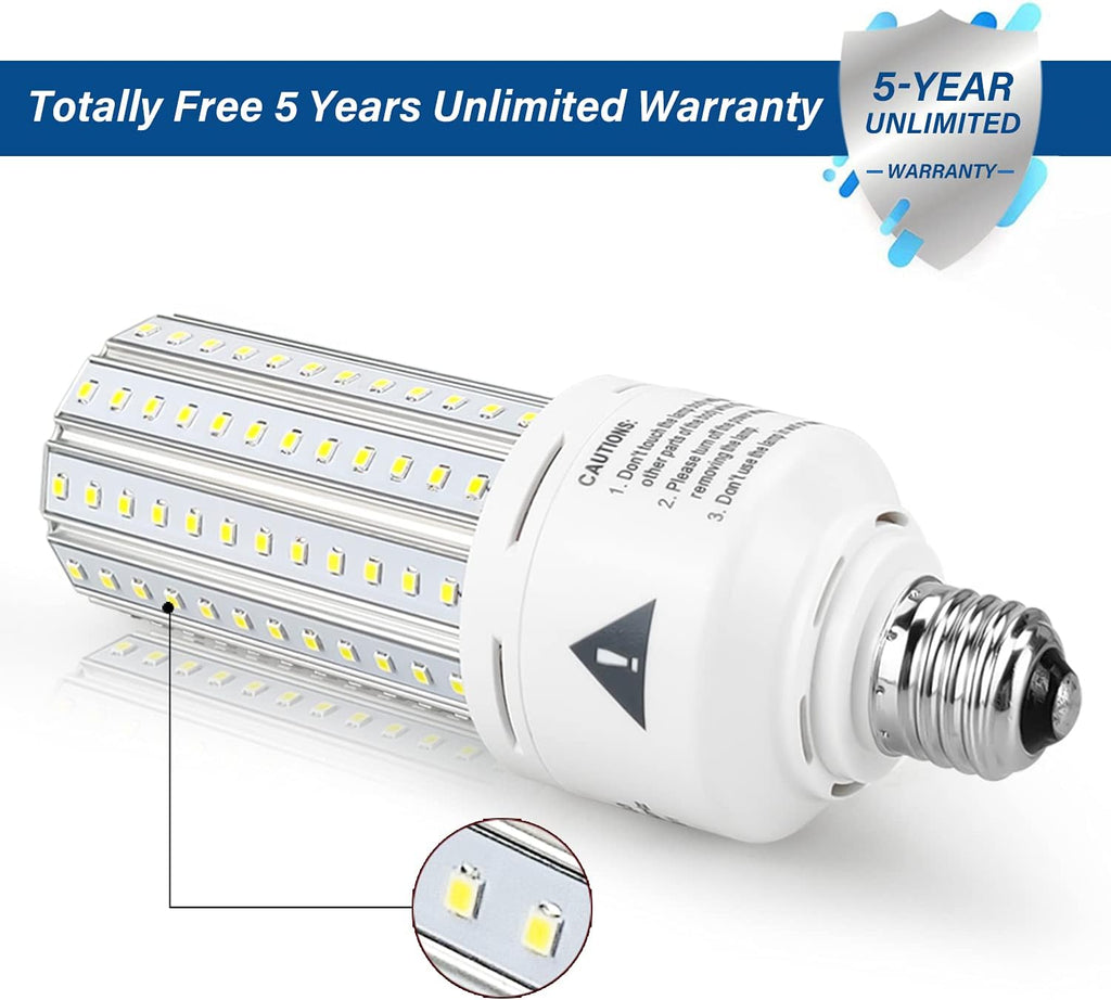 Mafuken 500W Equivalent LED Corn Light Bulb 7500 Lumen Led Bulbs 60W Super Bright 5000K Cool Daylight White E26/E27