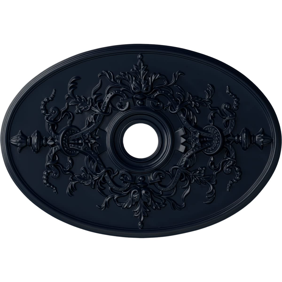 30-3/4 x 21/14 x 3-7/8 x 1-5/8 Alexa Ceiling Medallion, Midnight Dream