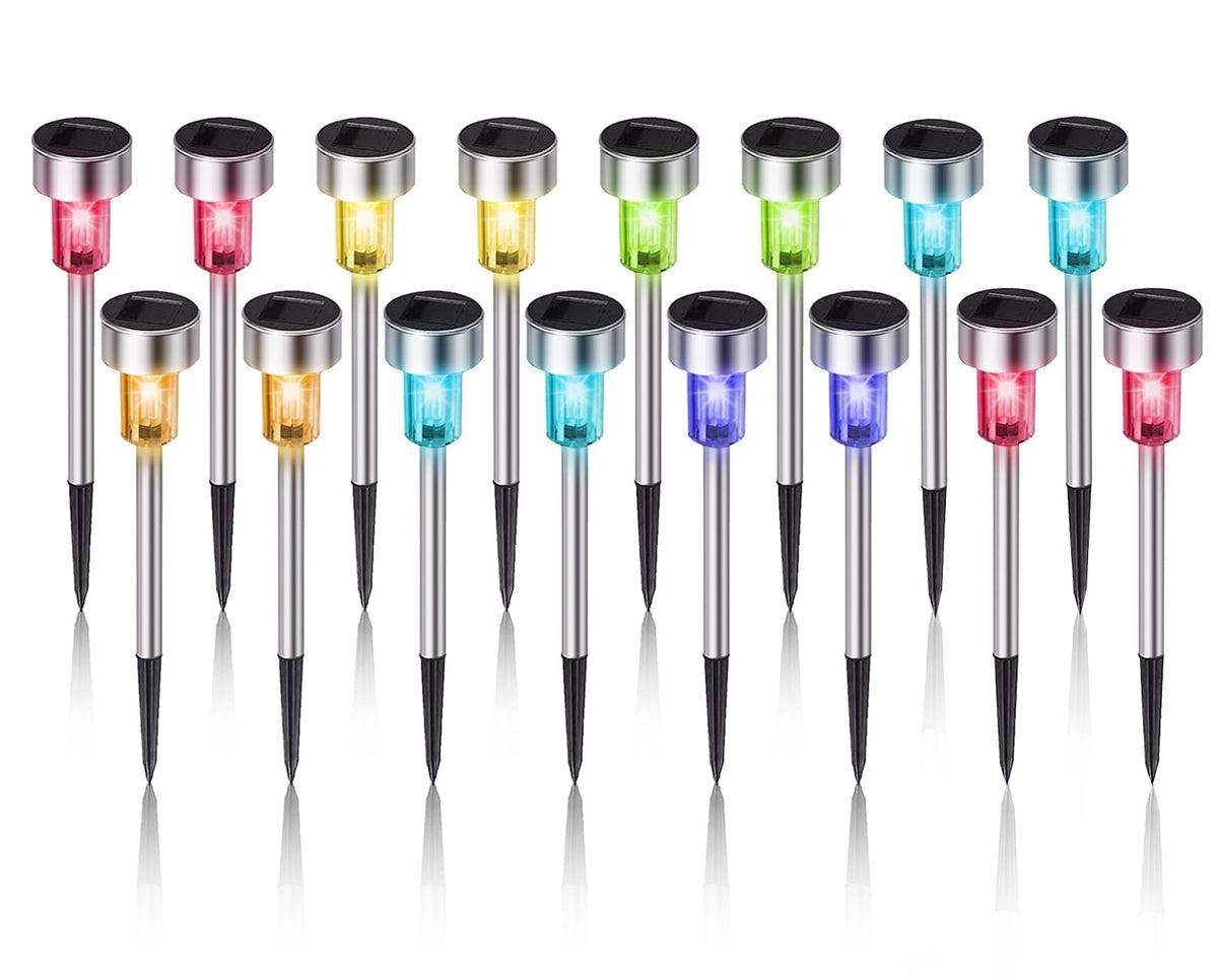 Solar Lights Outdoor Waterproof, Solar Garden Lights, Multicolor, 16Pack