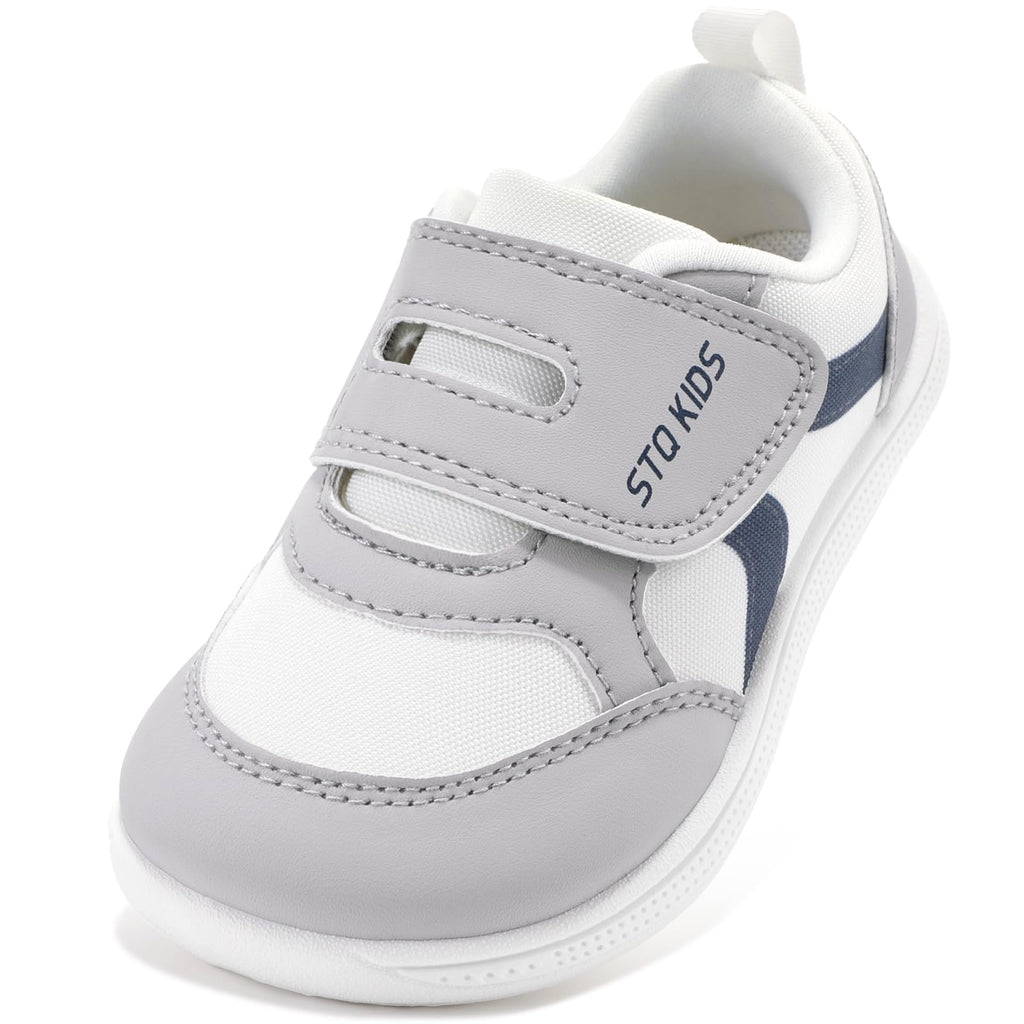Toddler Boys Shoes Barefoot Sneakers Grey White