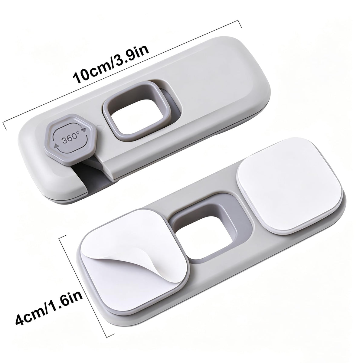5 Pack Child Proof Refrigerator Lock, Fridge Locks for Kids with Sticky Adhesive Pads, Child Safety Locks for Doors