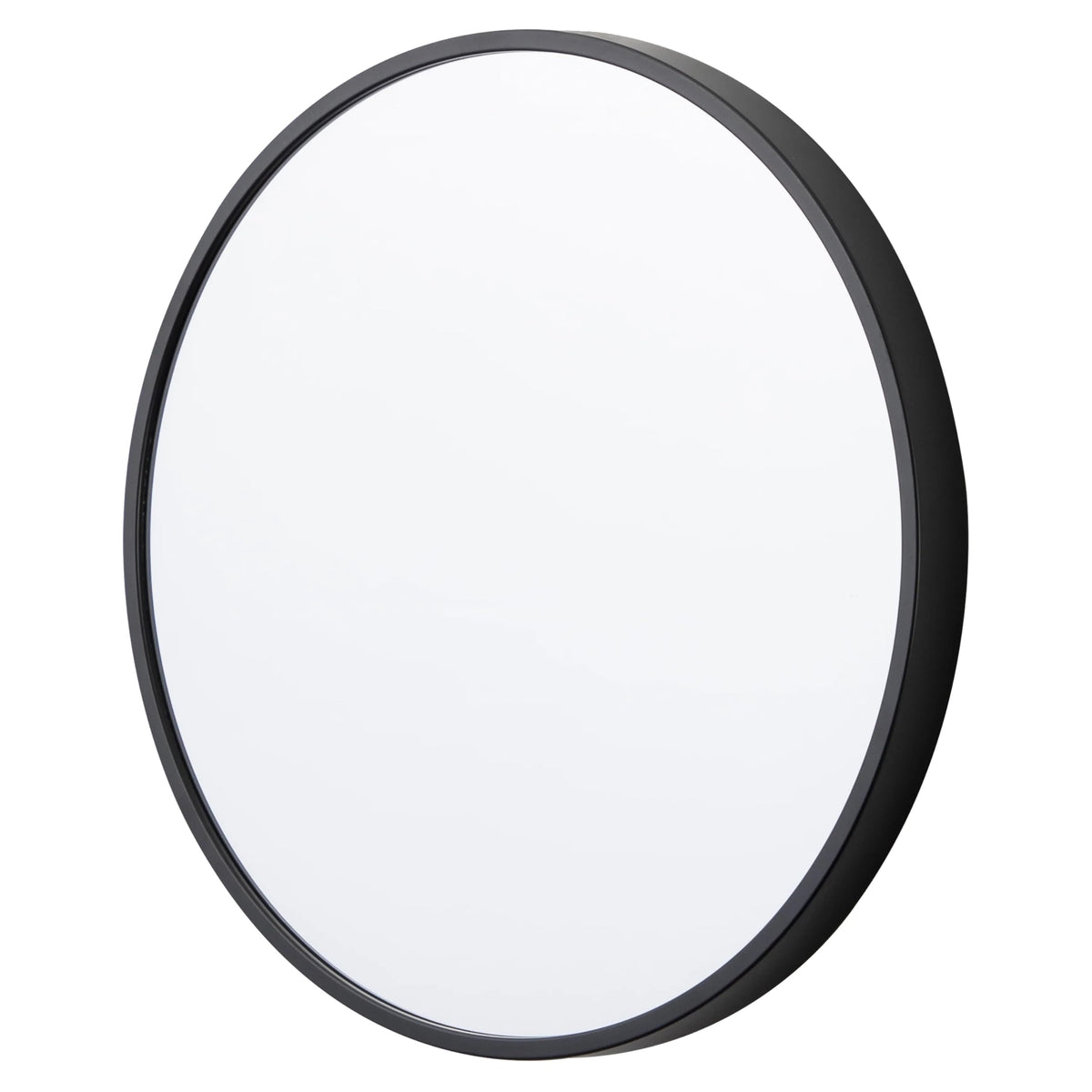 Circle Mirror Set, 3-Piece Small Round Mirrors, 10 Inch, Black, Plastic Frame, Glass Mirror, Easy Installation