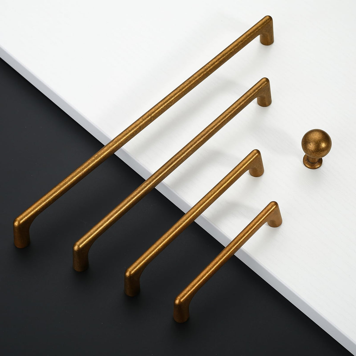6 Pack 3 Inch(76mm) Antique Brass Cabinet Pulls Vintage Retro Cabinet Handles Cupboard Handles Kitchen Cabinet