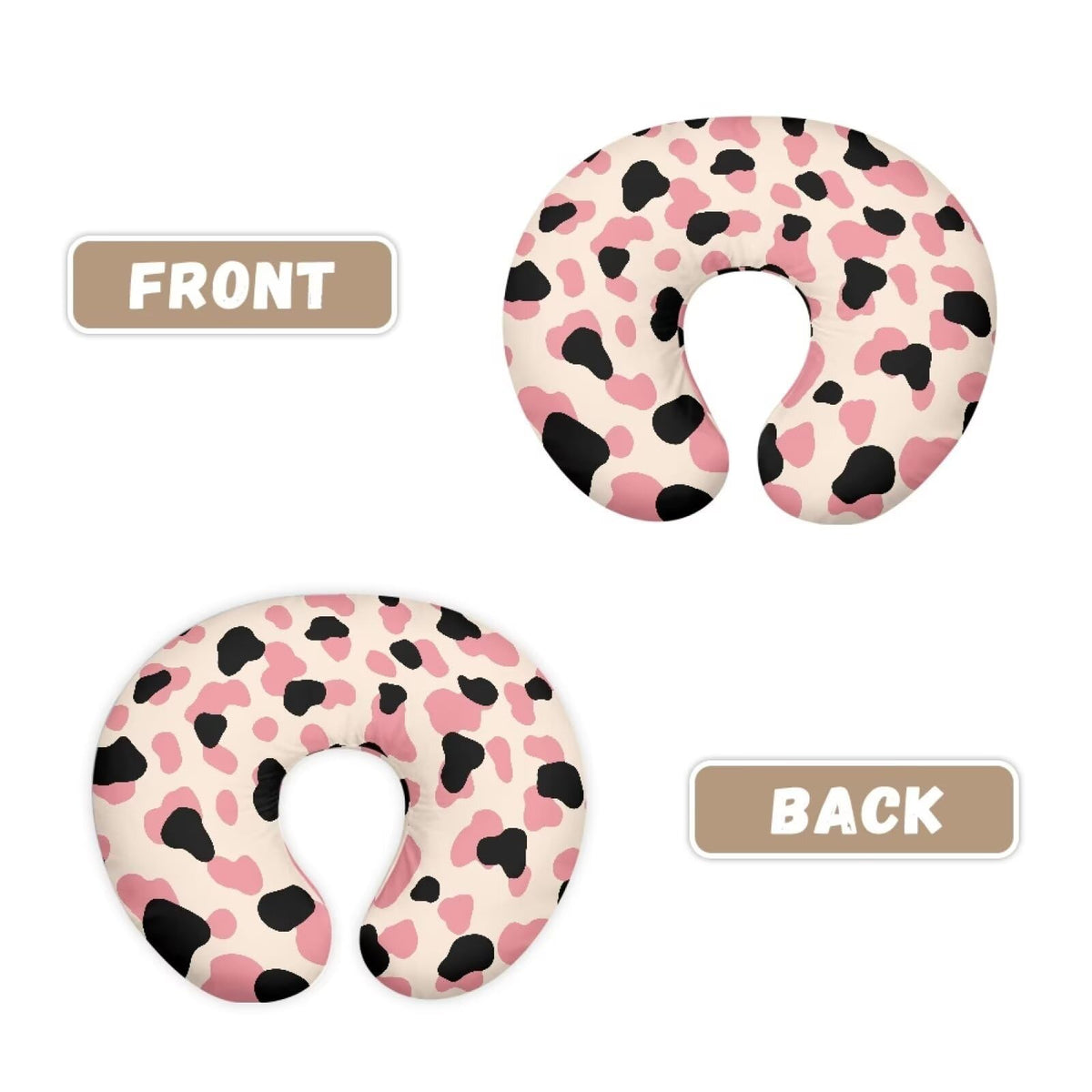 Multi Pink Color Cow Stripes Breastfeeding Pillow Cover Nursing Pillow Cover Cuddle Pillow Slipcover Detachable